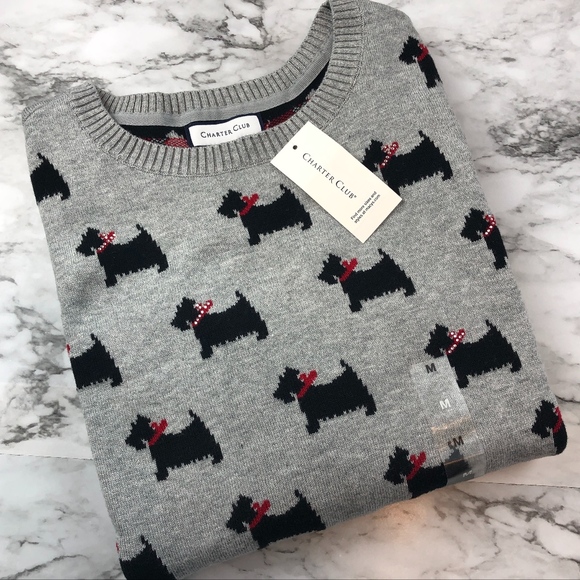 charter club scottie sweater
